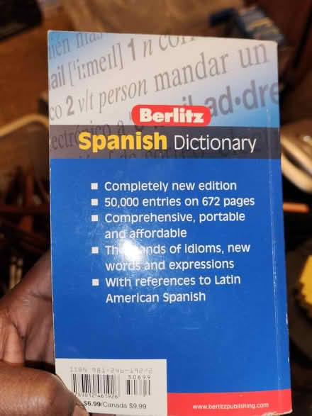 Photo of free Spanish dictionary and essential (Temple Hills,MD) #4