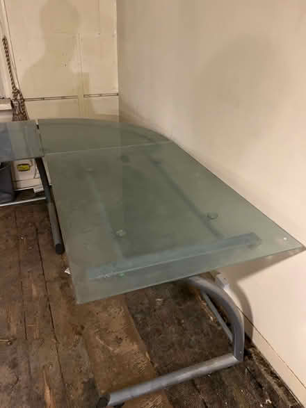 Photo of free L shaped glass desk (Forest row) #2