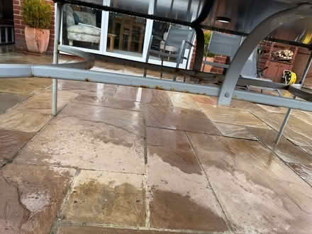 Photo of free Large glass topped garden table (Warlingham CR6) #3