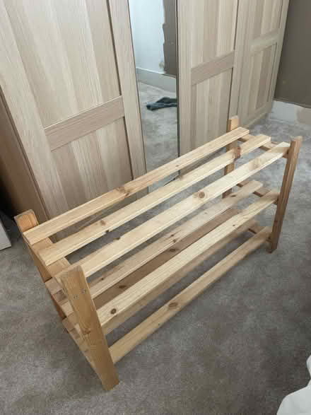 Photo of free Wooden shoe rack (Leytonstone E11) #1