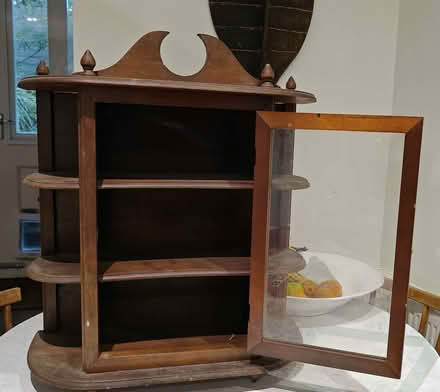 Photo of free Antique hanging wood wall cabinet (North Kensington W11) #2