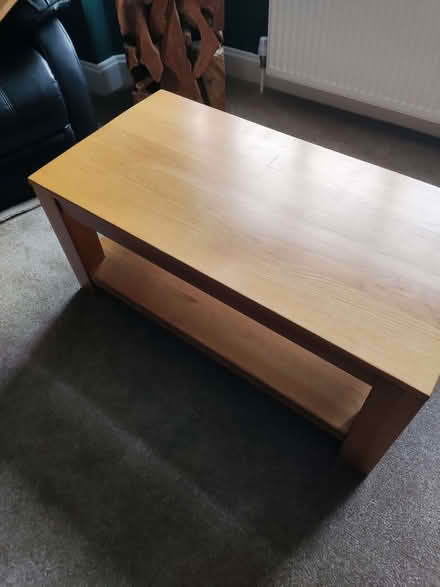 Photo of free Solid oak coffee table (St John's WR2) #2