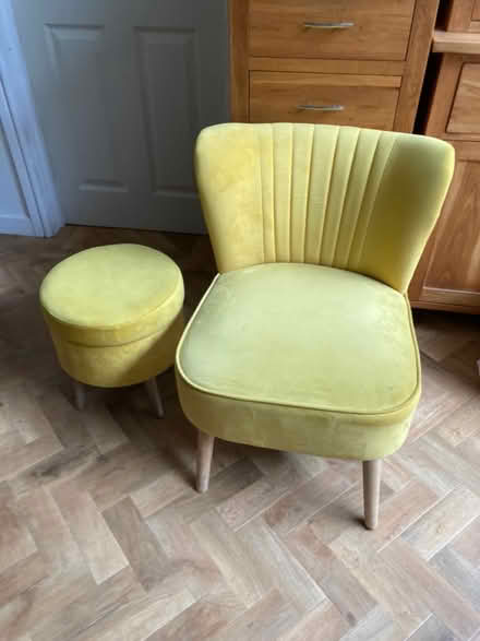 Photo of free Little ikea chair and footstool (Loughborough LE11) #1