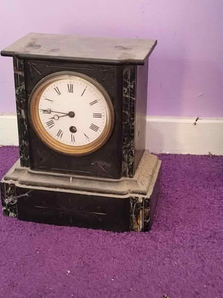 Photo of free Ma4ble and slate antique mantle clock (Netherfield MK6) #1