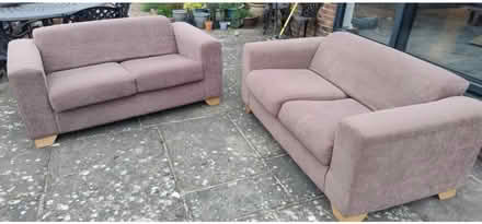 Photo of free Two comfy 2-seater sofas (CT21) #1
