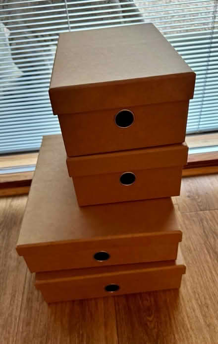 Photo of free Stationery storage boxes (Micheldever, SO21 3DF) #1