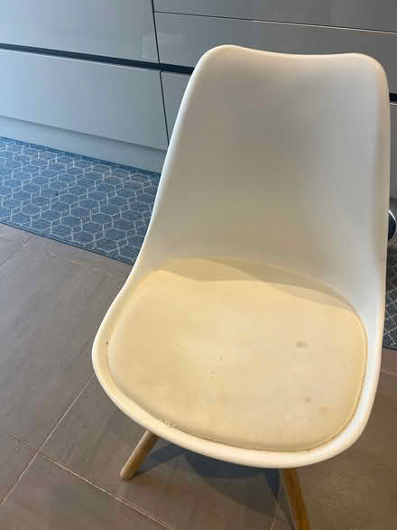 Photo of free 2 white chairs (CR8) #3