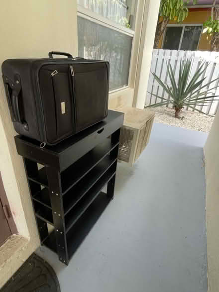 Photo of free Shelf unit and luggage (Hallandale Beach Blvd and US1) #1