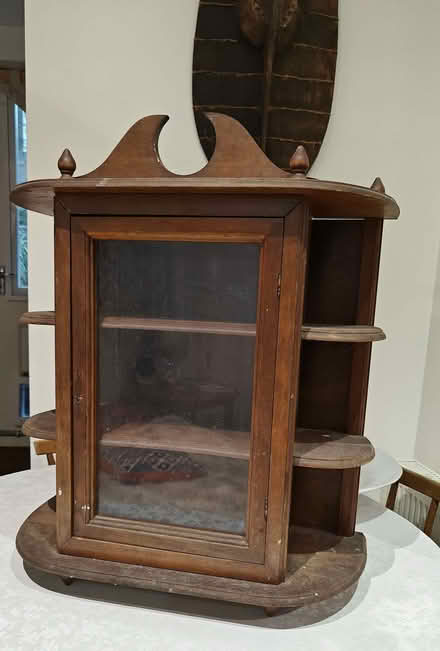 Photo of free Antique hanging wood wall cabinet (North Kensington W11) #1