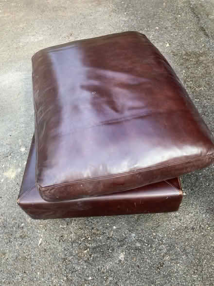 Photo of free Leather footstool (Widcombe) #1