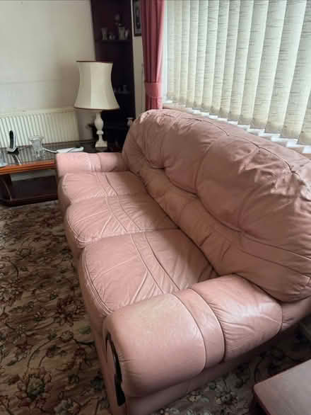 Photo of free Leather Sofa (Caerphilly CF83) #3