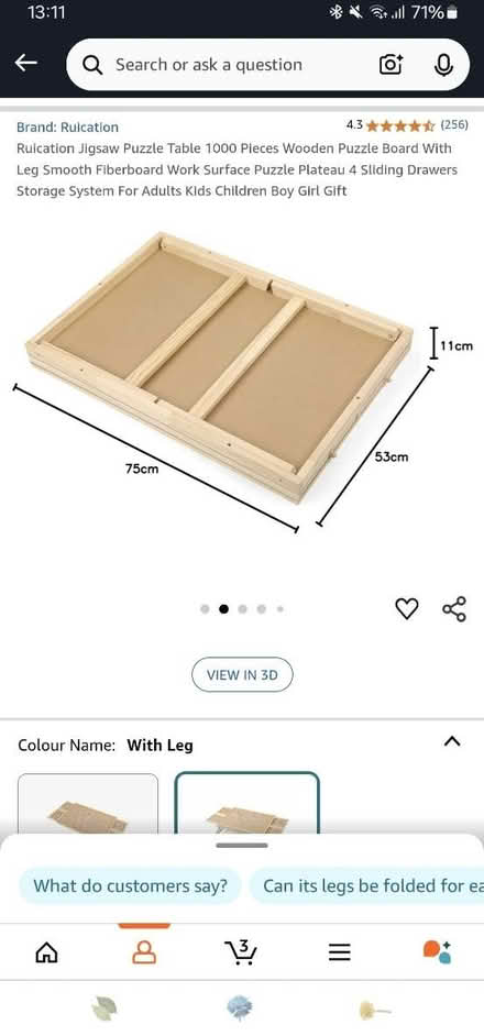 Photo of free Puzzle table 1,000 pieces (E17) #4