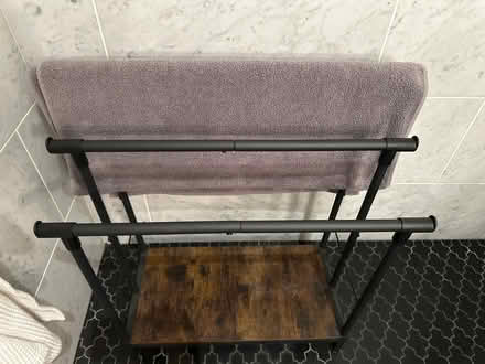 Photo of free Stylish towel rack for shower (Bloomingdale) #3