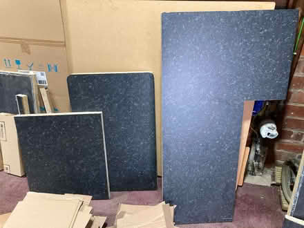 Photo of free 40mm black kitchen worktop pieces (Bents Green S11) #2