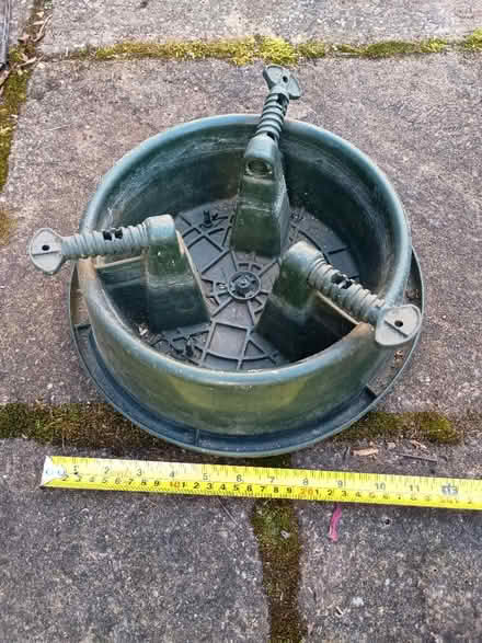 Photo of free Christmas tree stand (green) (Twickenham TW1) #2