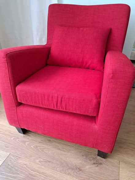 Photo of free Red armchair (Park Hill CR0) #2