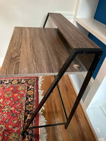 Photo of free Desk, office chair, and lamp set (Bloomingdale) #3