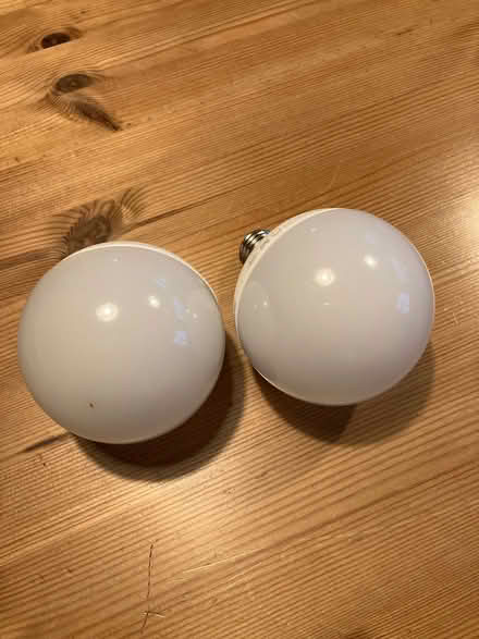 Photo of free Two 16.5W screw-in decorative LED lightbulbs (Eskbank EH22) #2