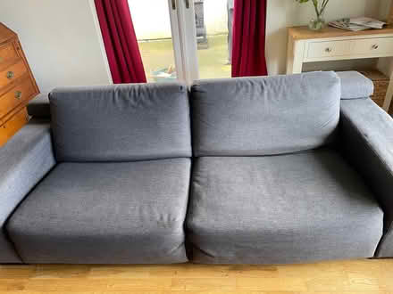 Photo of free Alan Ward recliner 3 seater sofa grey (Hazler SY6) #4
