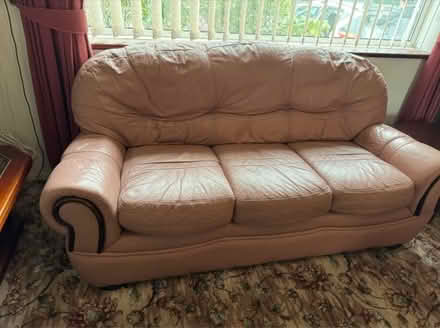 Photo of free Leather Sofa (Caerphilly CF83) #1