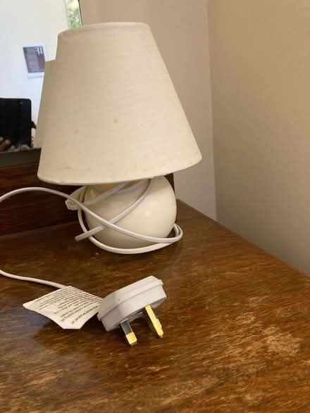 Photo of free White bedside lampshade (Bookham) #1