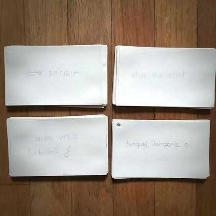 Photo of free Latin flashcards (Ann Arbor Northwest Side) #2