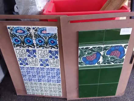 Photo of free Patterned tiles (Woodley RG5) #1