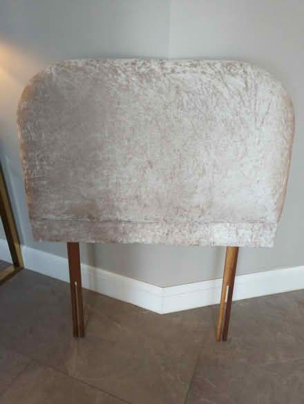 Photo of free Cream velvet single headboard (WD3 6AP) #1