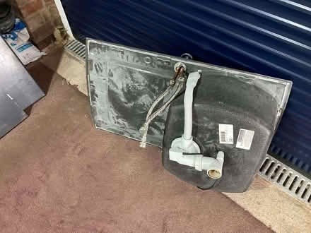 Photo of free black resin kitchen sink with tap and waste (Bents Green S11) #2