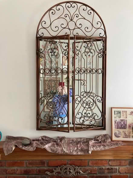 Photo of free Cool mirror with metal trim (Richmond Annex) #1