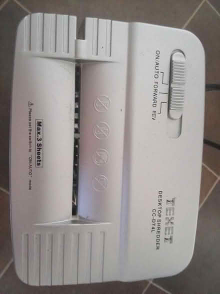 Photo of free Desktop Shredder (MK4 Tattenhoe) #3