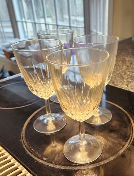 Photo of free 4 water goblets (glasses) (Rockville) #1