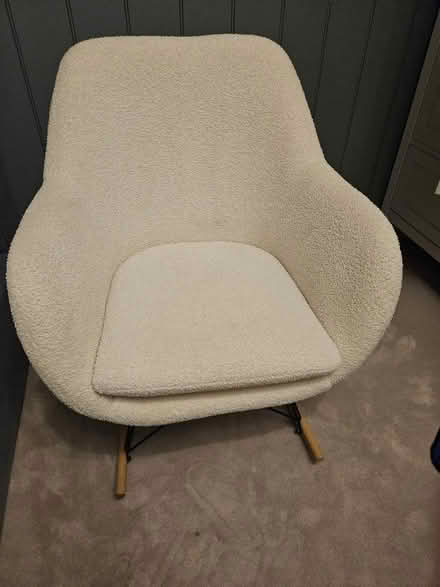 Photo of free Cream boucle rocking chair (AL1) #1