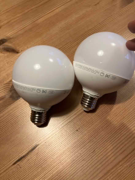 Photo of free Two 16.5W screw-in decorative LED lightbulbs (Eskbank EH22) #1