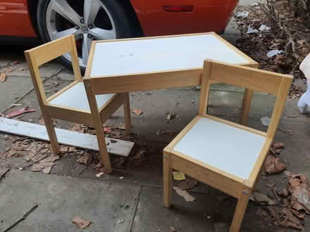 Photo of free Ikea kids table and chairs (WS2 beechdale) #1