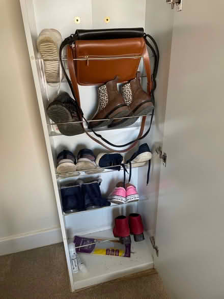 Photo of free Shoe storage cabinet with mirror front (Hazler SY6) #1