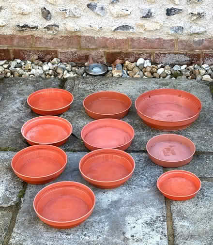 Photo of free 10 plastic plant saucers (East Marden) #1
