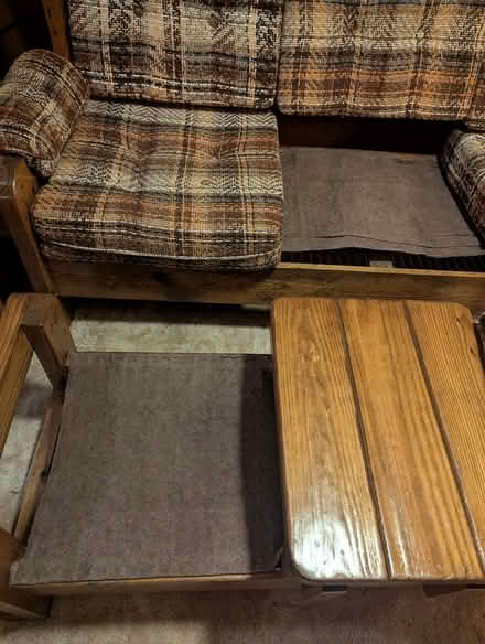 Photo of free couch, coffee table and chairs (Bowmanville) #3