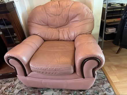 Photo of free Leather Sofa (Caerphilly CF83) #2