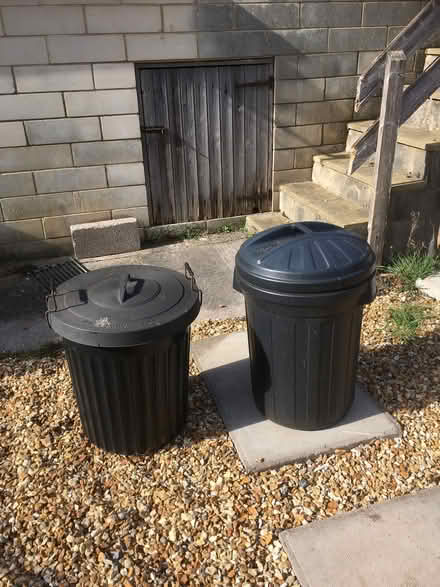 Photo of free Two black bins (Shoscombe Vale) #1