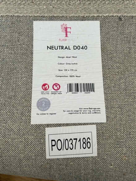 Photo of free 100% wool rug (SN25) #2