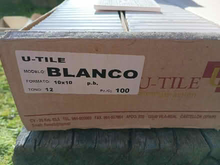 Photo of free 2 boxes Bumpy white 10x10cm tiles (Twickenham TW1) #3