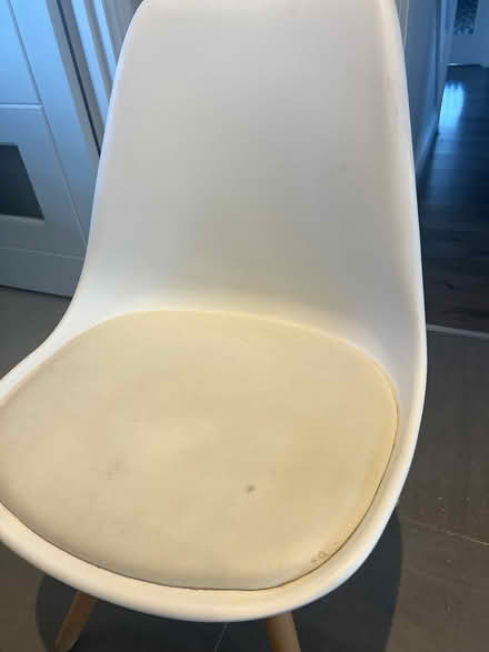 Photo of free 2 white chairs (CR8) #1