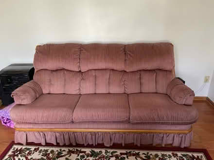 Photo of free Sleeper sofa, recliner, love seat (Elyria off Carol lane) #1