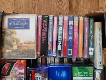 Photo of free Box of cassette audio books etc (CT19) #2