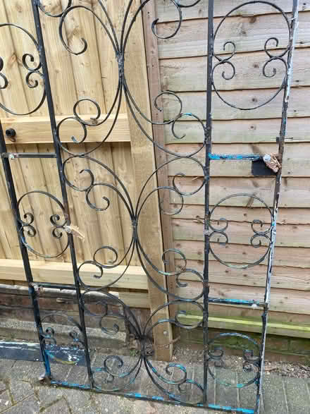 Photo of free Pair wrought iron gates and hangers (CV32 Lillington) #2