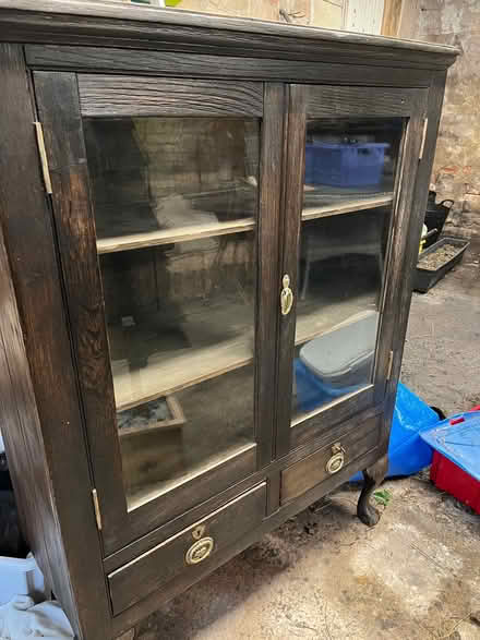 Photo of free Vintage cabinet with glass doors (Woodhouse Eaves LE12) #2