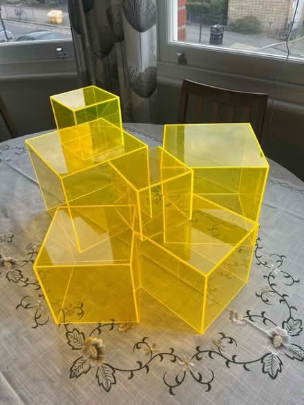 Photo of free Fluorescent perspex display cubes (Tulse Hill SE27) #1