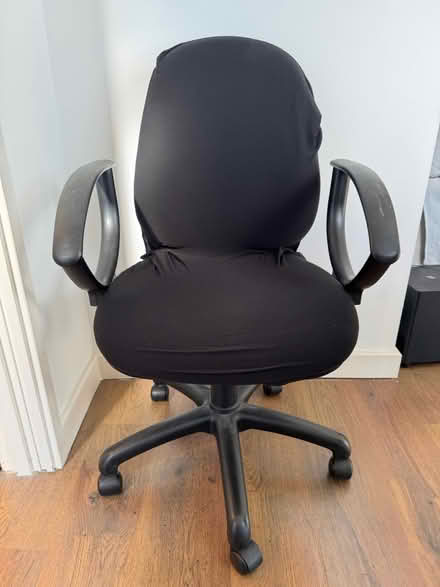 Photo of free Desk chair with cover (E8) #1