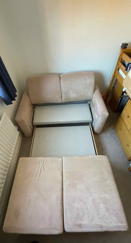 Photo of free Faux suede sofa bed - double (HP10 9FA) #3